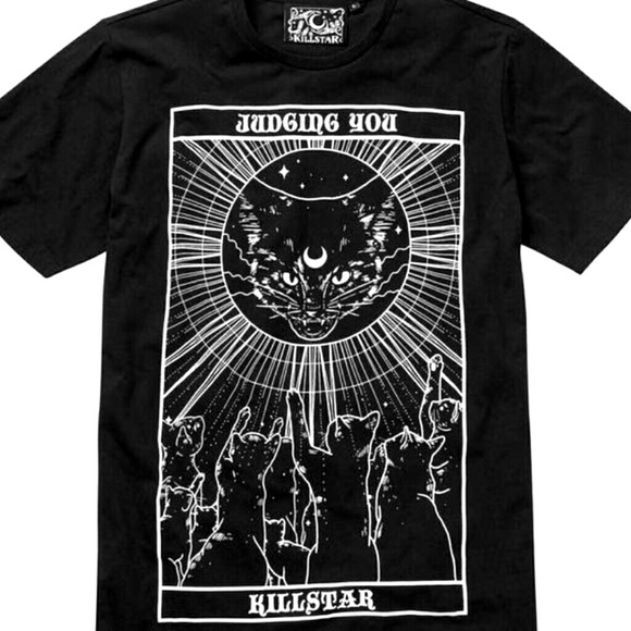Killstar Tops - UNISEX Killstar "Judgement" Occult TShirt Scarce